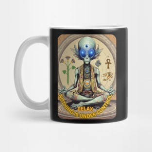 Relax, Alien Practices Yoga Mug